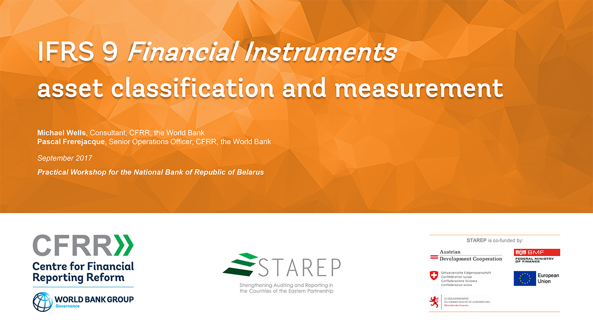 IFRS 9 Financial Instruments: Asset Classification And Measurement ...